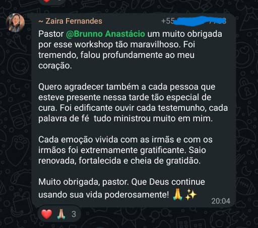 Depoimento da Zaira